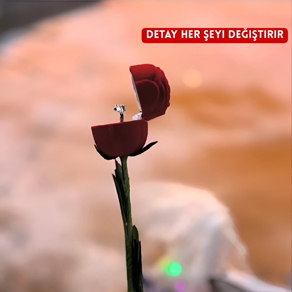 Valen Velvet™ - Kadife Gül Yüzük Kutusu